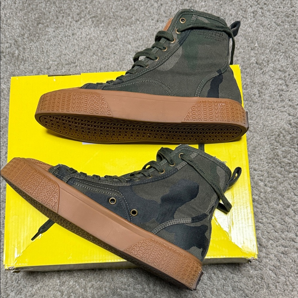 Marc Jacobs Black and Brown High-Top Sneakers - Picture 3 of 8